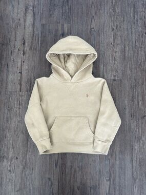 POLO RALPH LAUREN KHAKI HOODIE BOYS 4T